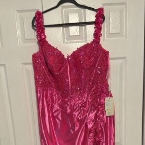 Pink prom dress